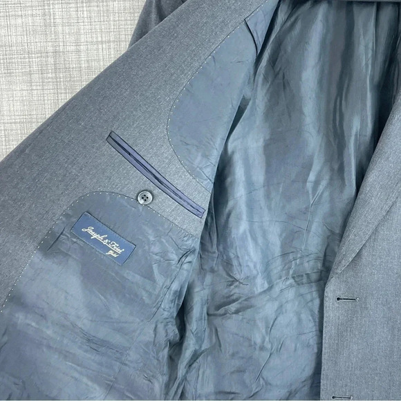 Joseph & Feiss Mens Size 38 Reg charcoal gray wool blazer 2270 - Picture 4 of 11